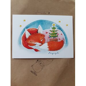 Design by Kristiina Murupumpulan joulukortit, 4. Ketun joulukuusi