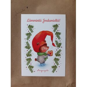 Design by Kristiina Murupumpulan joulukortit, 1. Kuppi Kuumaa