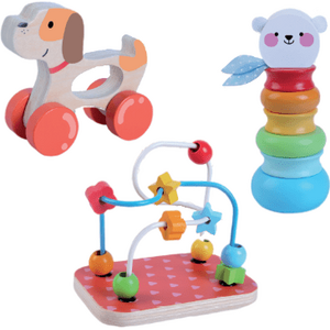 Wooden toy playset