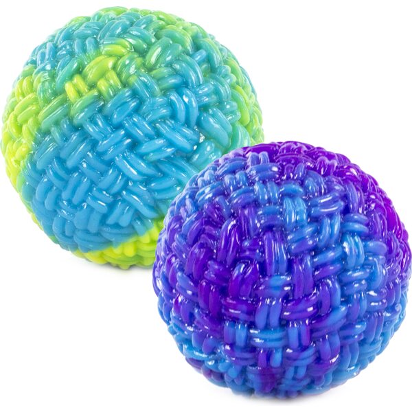 Bouncy ball with knit print